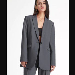 Solid Colored Essential Blazer Jacket